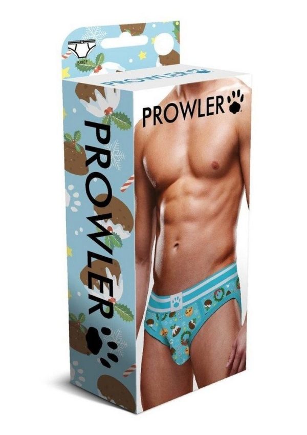 Prowler Christmas Pudding Brief - Medium - Blue/White