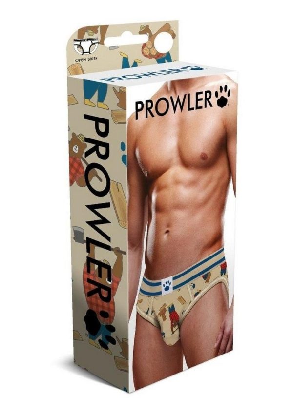 Prowler Lumberbear Open Brief - Large - Brown/Blue