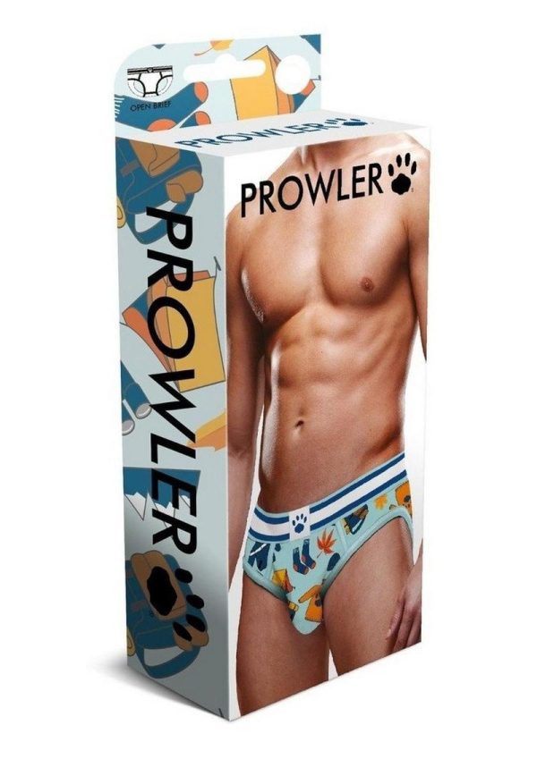 Prowler Autumn Scene Open Brief - Medium - Blue/Orange