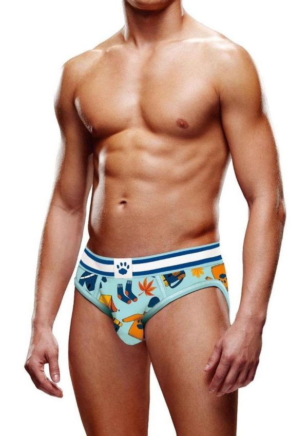 Prowler Autumn Scene Open Brief - XXLarge - Blue/Orange