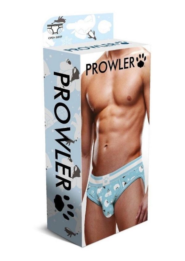 Prowler Winter Animals Open Brief - Small - Blue/White