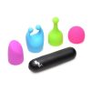 Bang! Rechargeable Bullet with 4 Attachments - Black