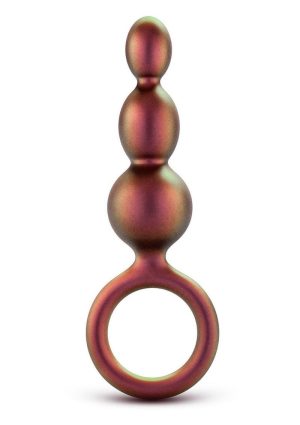 Anal Adventures Matrix Beaded Loop Silicone Plug - Copper