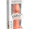Dillio Platinum Big Hero Silicone Dildo 6in - Orange