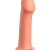 Dillio Platinum Big Hero Silicone Dildo 6in - Orange