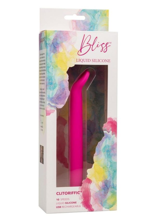 Bliss Liquid Silicone Rechargeable Clitoriffic Vibrator - Pink