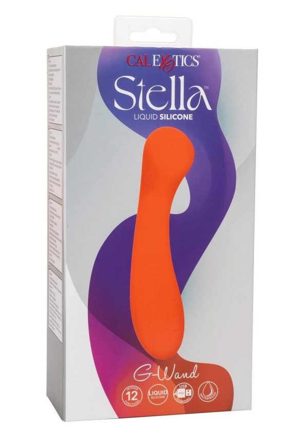 Stella Liquid Silicone G-Wand Rechargeable Vibrator - Orange