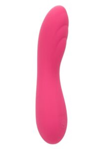 Liquid Silicone Pixies Ripple Rechargeable Vibrator - Pink