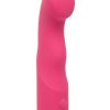 Liquid Silicone Pixies Ripple Rechargeable Vibrator - Pink