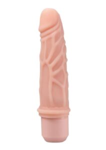 Dr. Skin Platinum Collection Silicone Dr. Robert Vibrating Dildo 7in - Vanilla