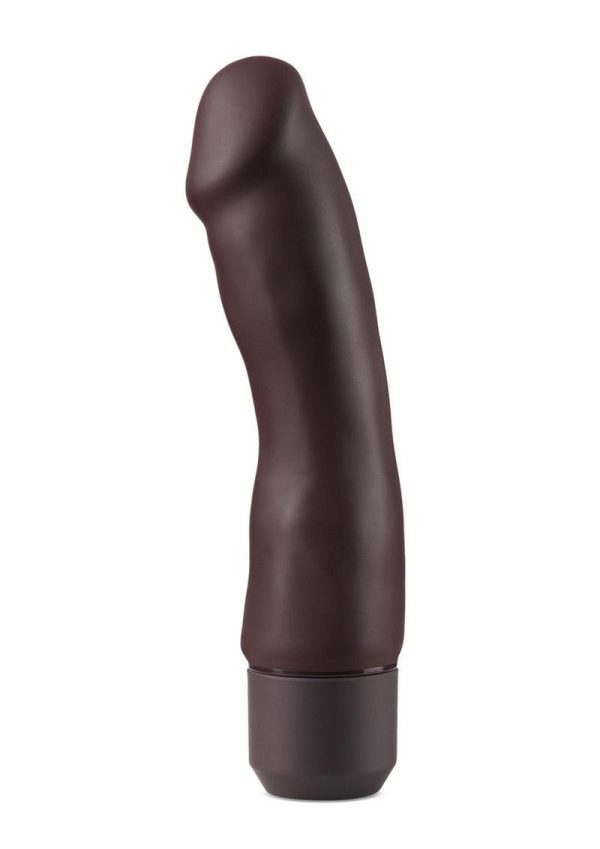 Dr. Skin Platinum Collection Silicone Dr. Steve Vibrating Dildo 7in - Chocolate