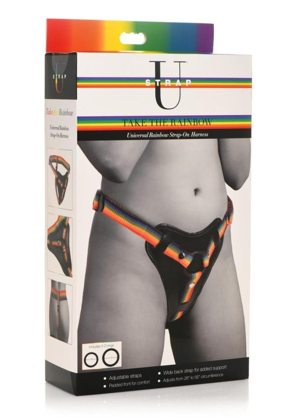 Strap U Take The Rainbow Universal Harness - Rainbow