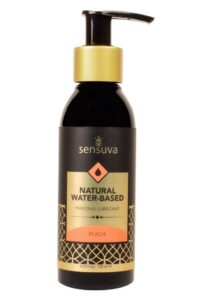 Sensuva Natural Water Based Peach Flavored Lubricant 4oz