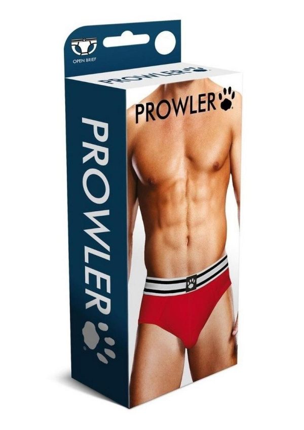 Prowler Red/White Open Brief - Small