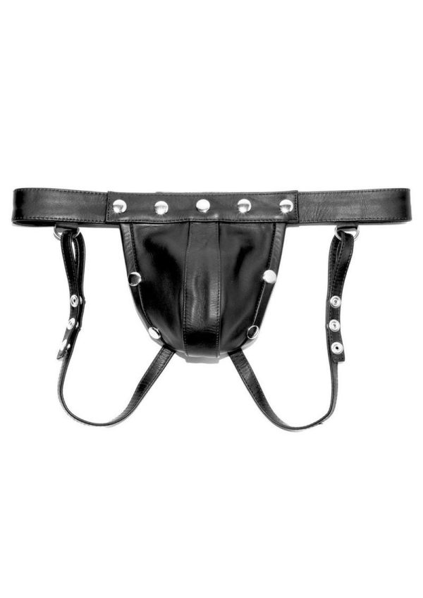 Prowler RED Leather Harness Jock - Large - Black