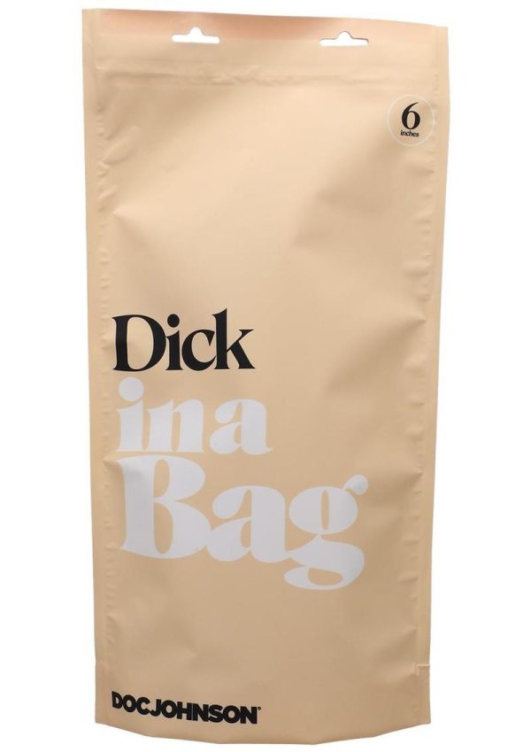 In a Bag Dick Dildo with Balls 6in - Clear