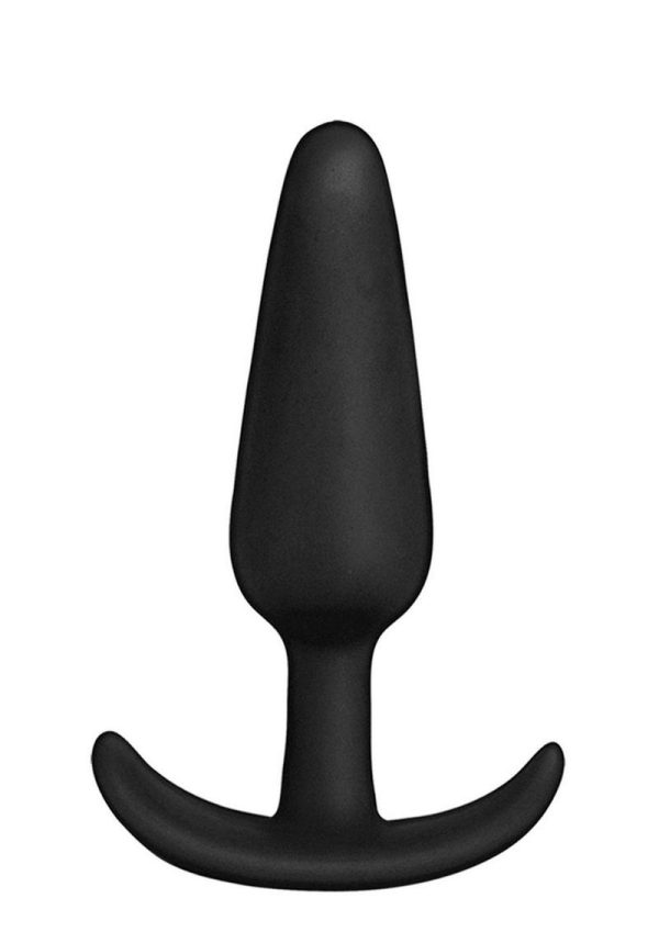 In a Bag Silicone Anal Plug 3in - Black