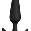 In a Bag Silicone Anal Plug 5in - Black