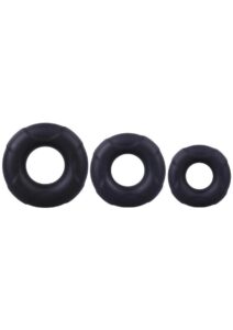 In a Bag Cock Ring Set - Black