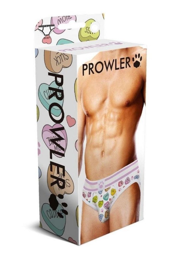 Prowler Candy Hearts Brief - XXLarge  - White