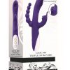 Lick Me Triple Stim Rechargeable Silicone Vibrator - Purple
