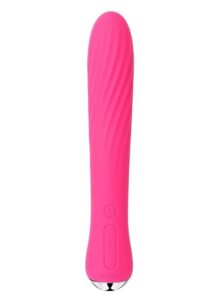 Svakom Anya Silicone Heating Vibrator - Plum Red/Silver