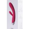 Svakom Angel Rechargeable Silicone Heating Rabbit Vibrator - Plum Red/Silver