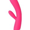 Svakom Angel Rechargeable Silicone Heating Rabbit Vibrator - Plum Red/Silver