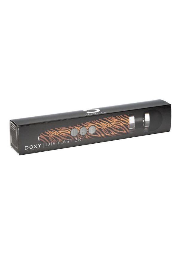 Doxy Die Cast 3R Wand Rechargeable Vibrating Body Massager - Tiger Pattern