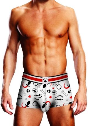 Prowler Spring/Summer Puppie Print Trunk - Medium - White/Black