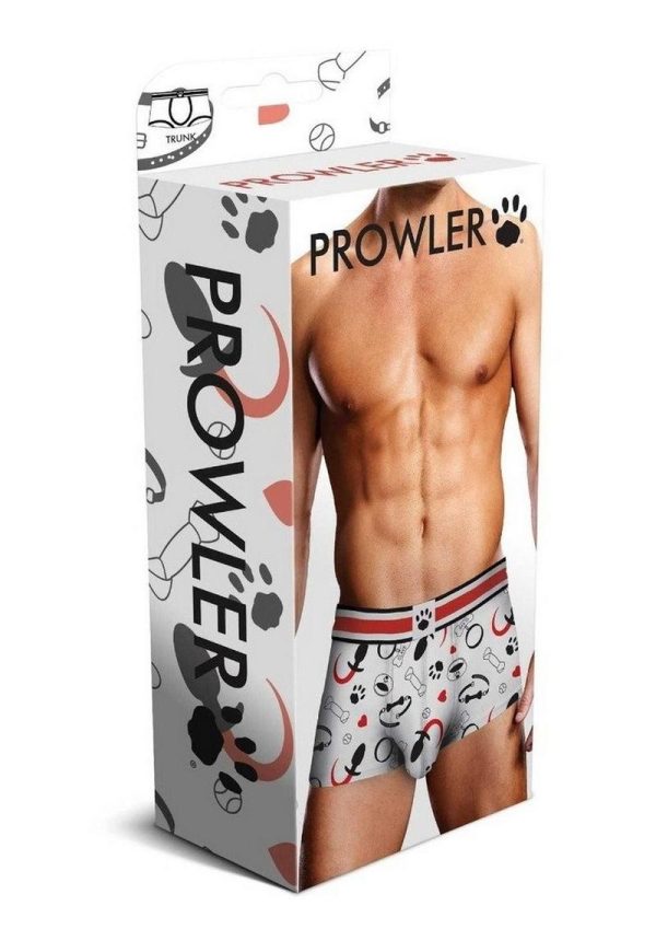 Prowler Spring/Summer Puppie Print Trunk - Large - White/Black