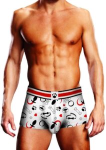 Prowler Spring/Summer Puppie Print Trunk - Large - White/Black