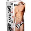 Prowler Spring/Summer Puppie Print Brief - Large - White/Black