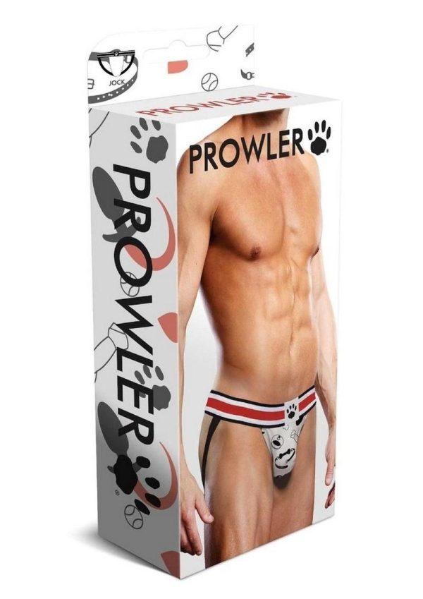 Prowler Spring/Summer Puppie Print Jock - Large - White/Black