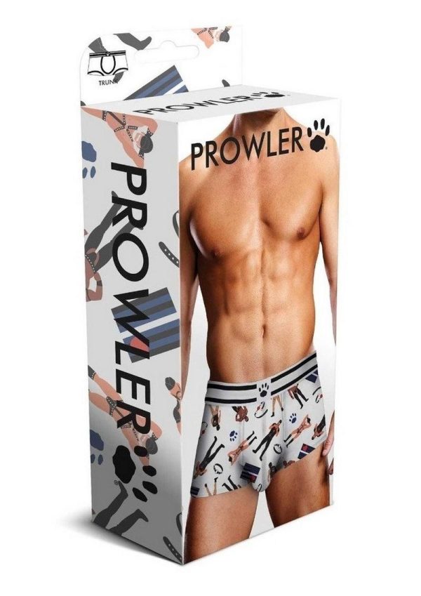 Prowler Spring/Summer Leather Pride Trunk - Small - White/Black