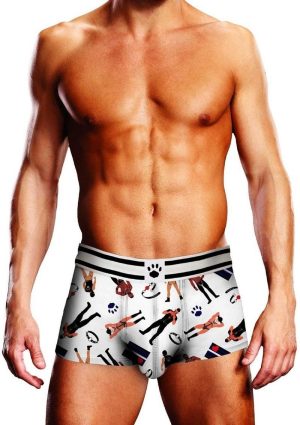 Prowler Spring/Summer Leather Pride Trunk - Small - White/Black