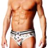 Prowler Spring/Summer Leather Pride Brief - XLarge - White/Black