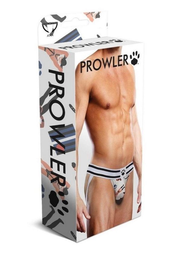 Prowler Spring/Summer Leather Pride Jock - Small - White/Black