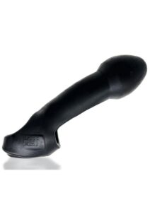 Hunkyjunk Double Thruster Textured Double Penetrator Sling - Tar Ice Black