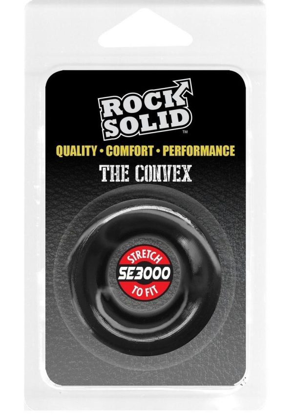 Rock Solid The Convex Cock Ring - Black