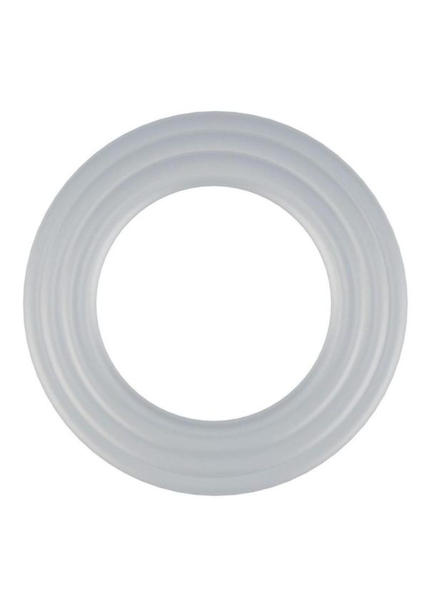 Rock Solid Tri-Pack Silicone Gasket Cock Ring - White