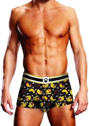 Prowler Spring/Summer BDSM Rubber Ducks Trunk - Large - Black/Yellow