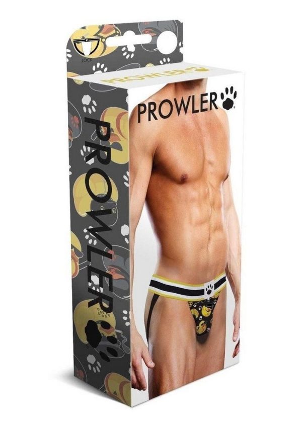 Prowler Spring/Summer BDSM Rubber Ducks Jock - Large - Black/Yellow