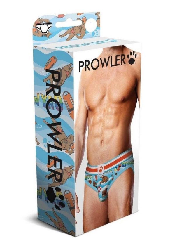 Prowler Spring/Summer Gaywatch Bears Brief - Medium - Blue/Orange