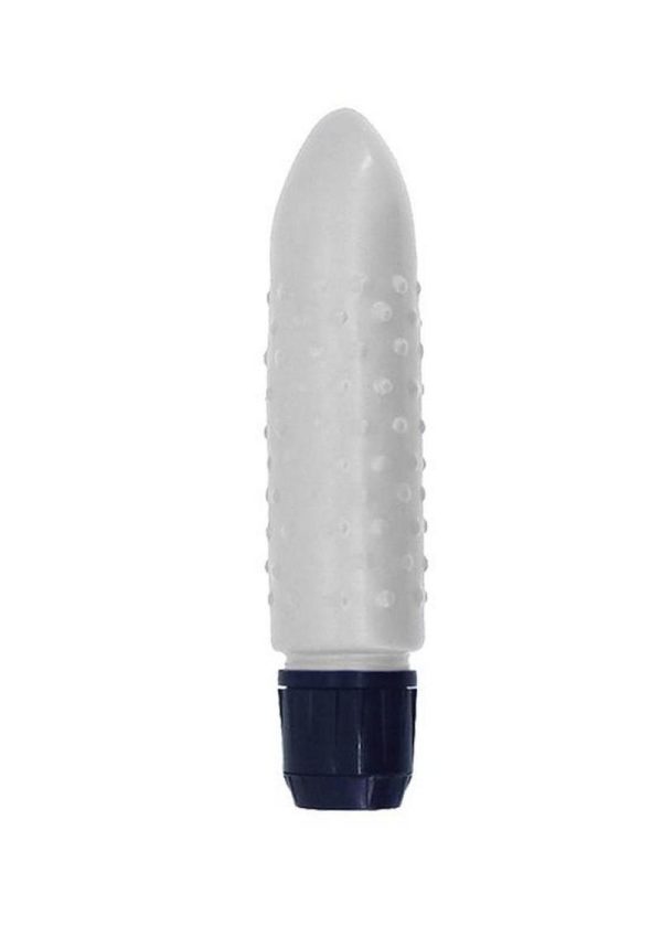 Pearl Sheens Bumpy Vibrator 5in - White