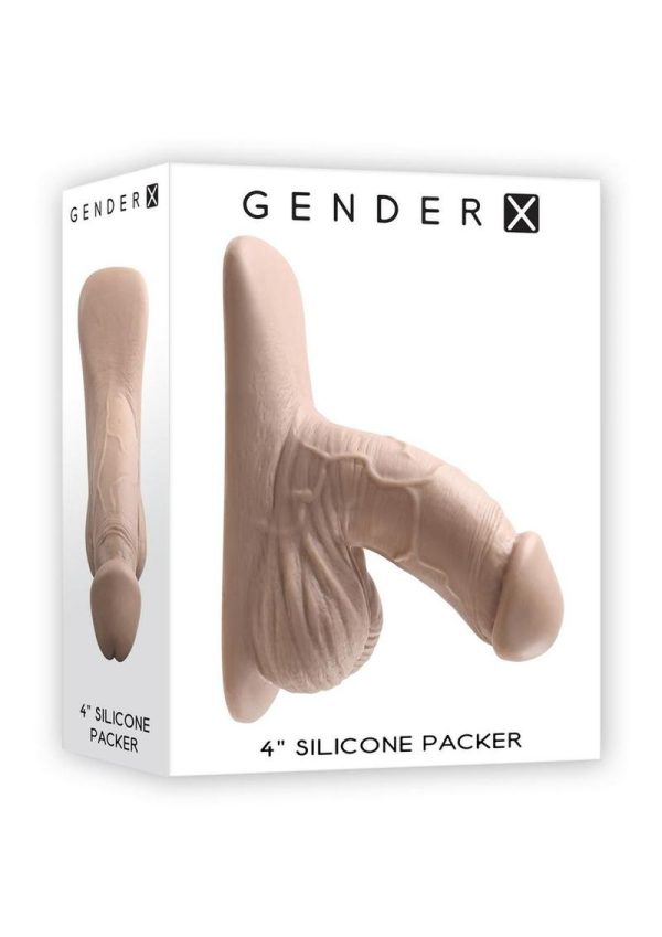 Gender X Silicone Packer Dildo 4in - Vanilla