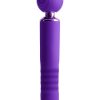 Revel Fae Rechargeable Silicone Vibrator with Clitoral Stimulator - Purple