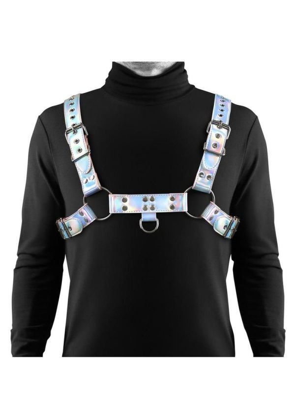 Cosmo Harness Dare Chest Harness - Large/XLarge - Rainbow