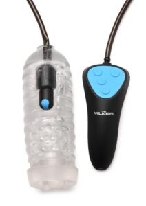 LoveBotz Mini Handheld Rechargeable Milker - Black/Blue/Clear