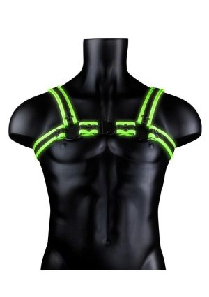 Ouch! Buckle Harness Glow in the Dark - Small/Medium - Green